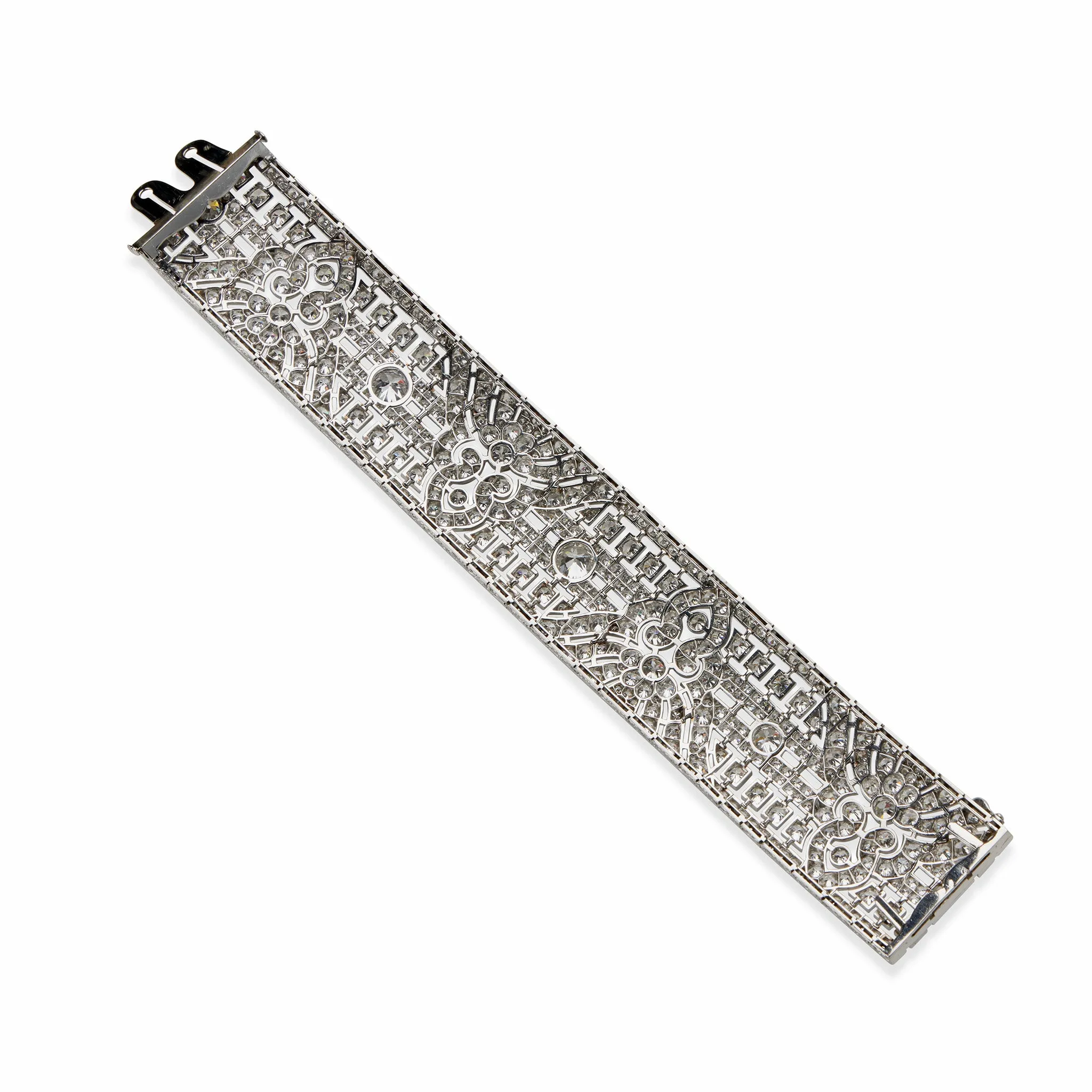 Okrant et Davidonniez Diamond Wide Strap Bracelet