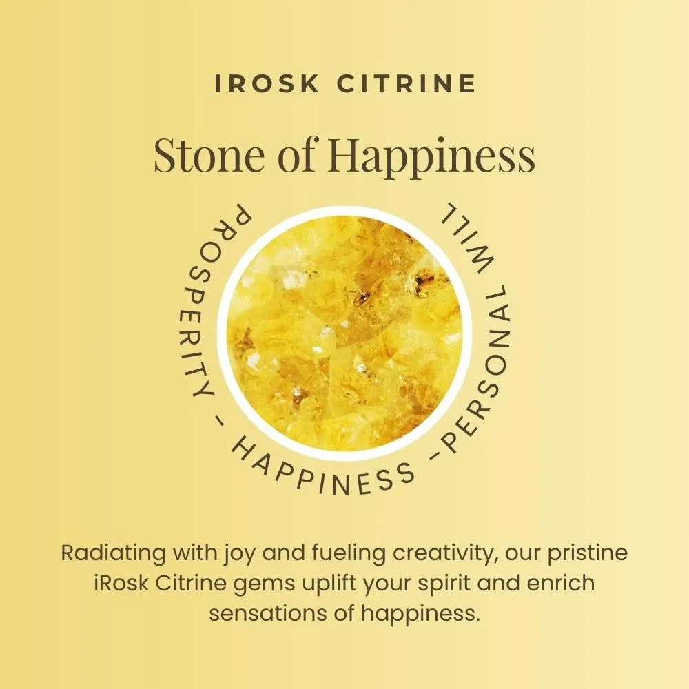 Oval Shape Citrine Ring in Silver | Irosk Australia ®