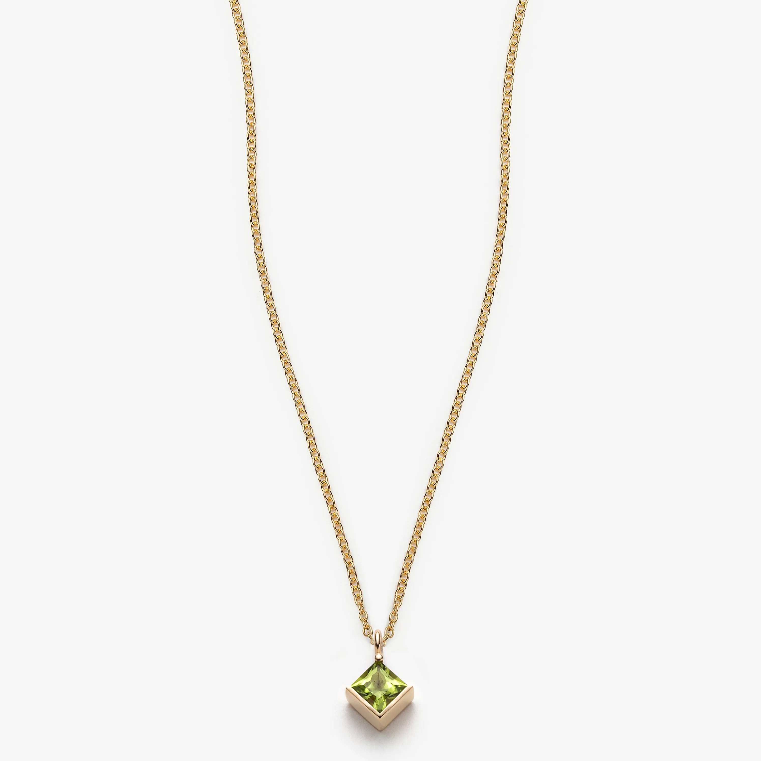 Peridot Geometric Pendant