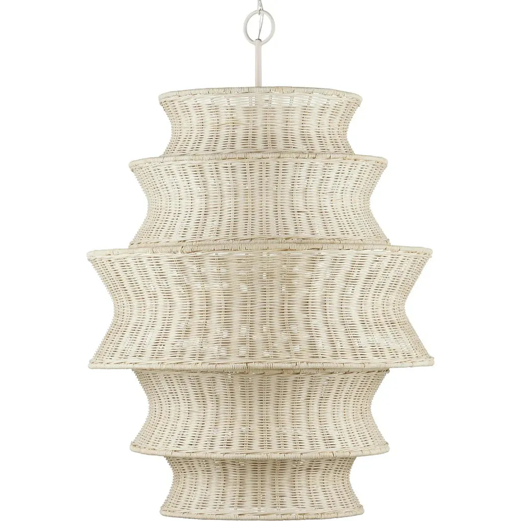 Phebe Large Rattan Chandelier
