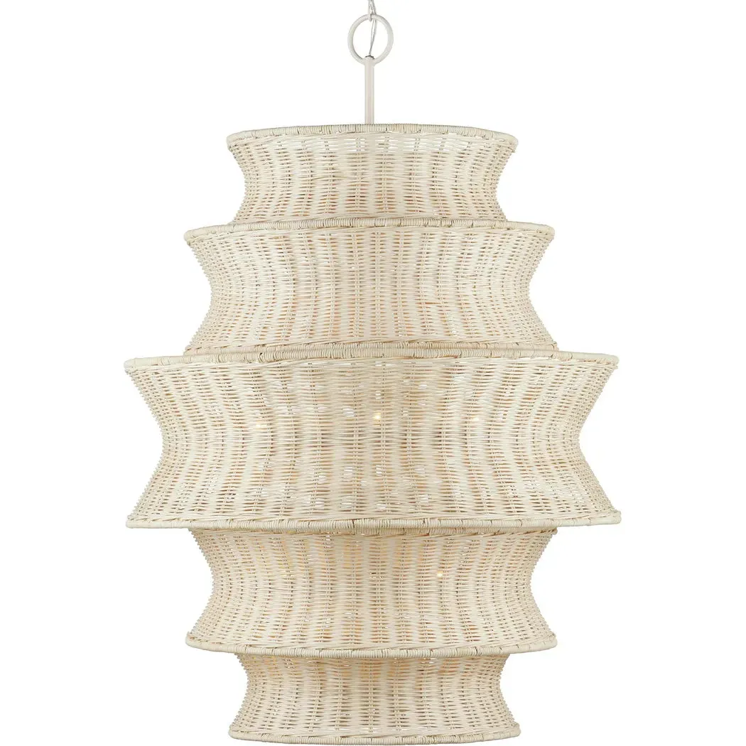 Phebe Large Rattan Chandelier