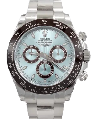 Rolex Daytona 116506 Platinum Oyster Perpetual Cosmograph ICE Blue UNWORN WITH STICKERS !