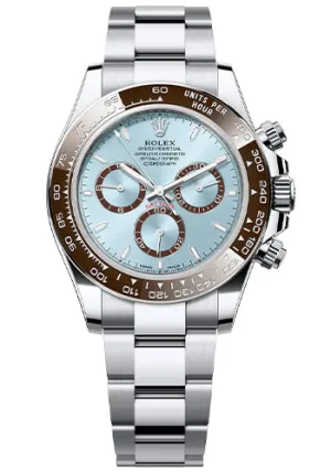 Rolex Platinum Cosmograph Daytona 40 Watch - Ice Blue Index Dial - 126506-0001