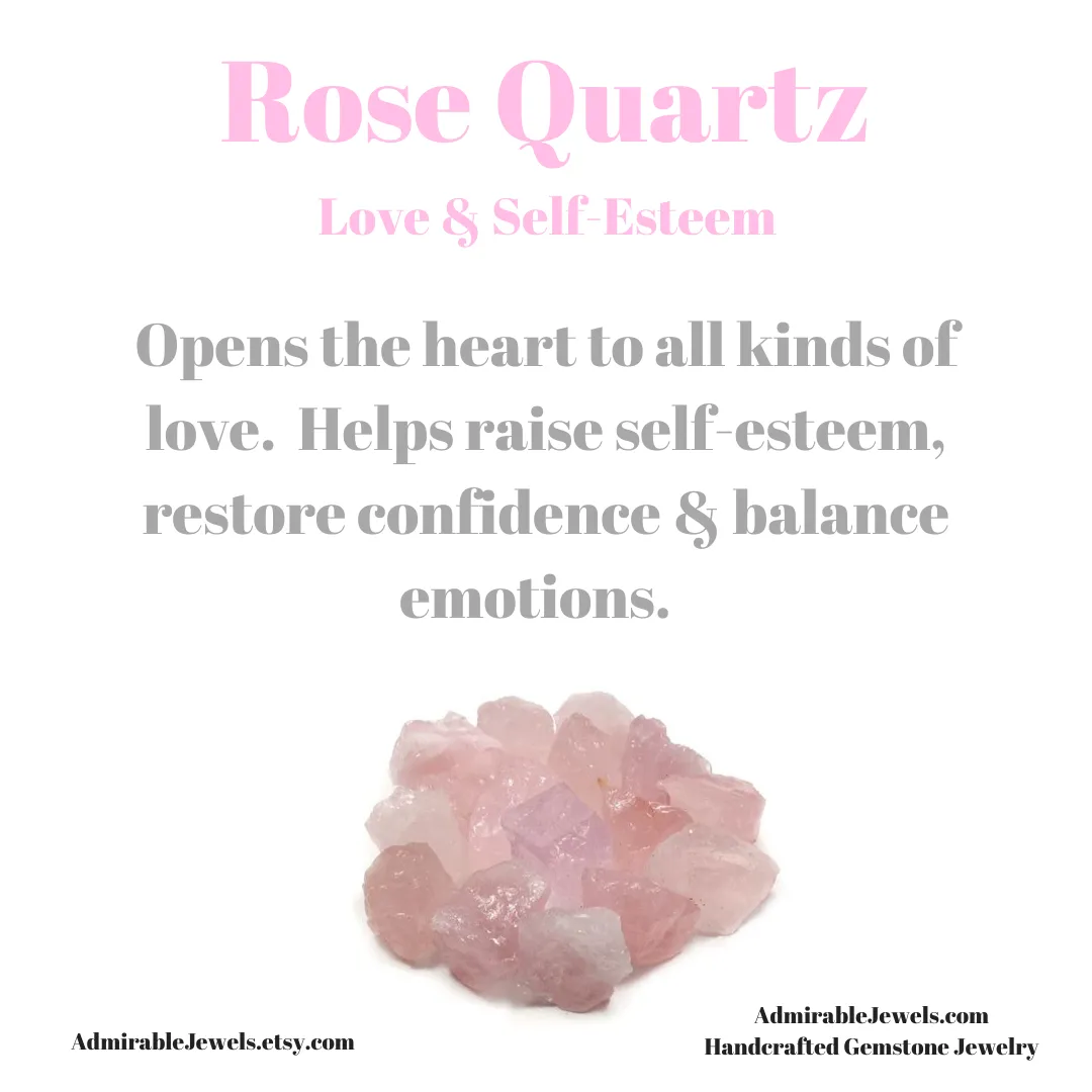 Rose Quartz Briolette Pendant Necklace