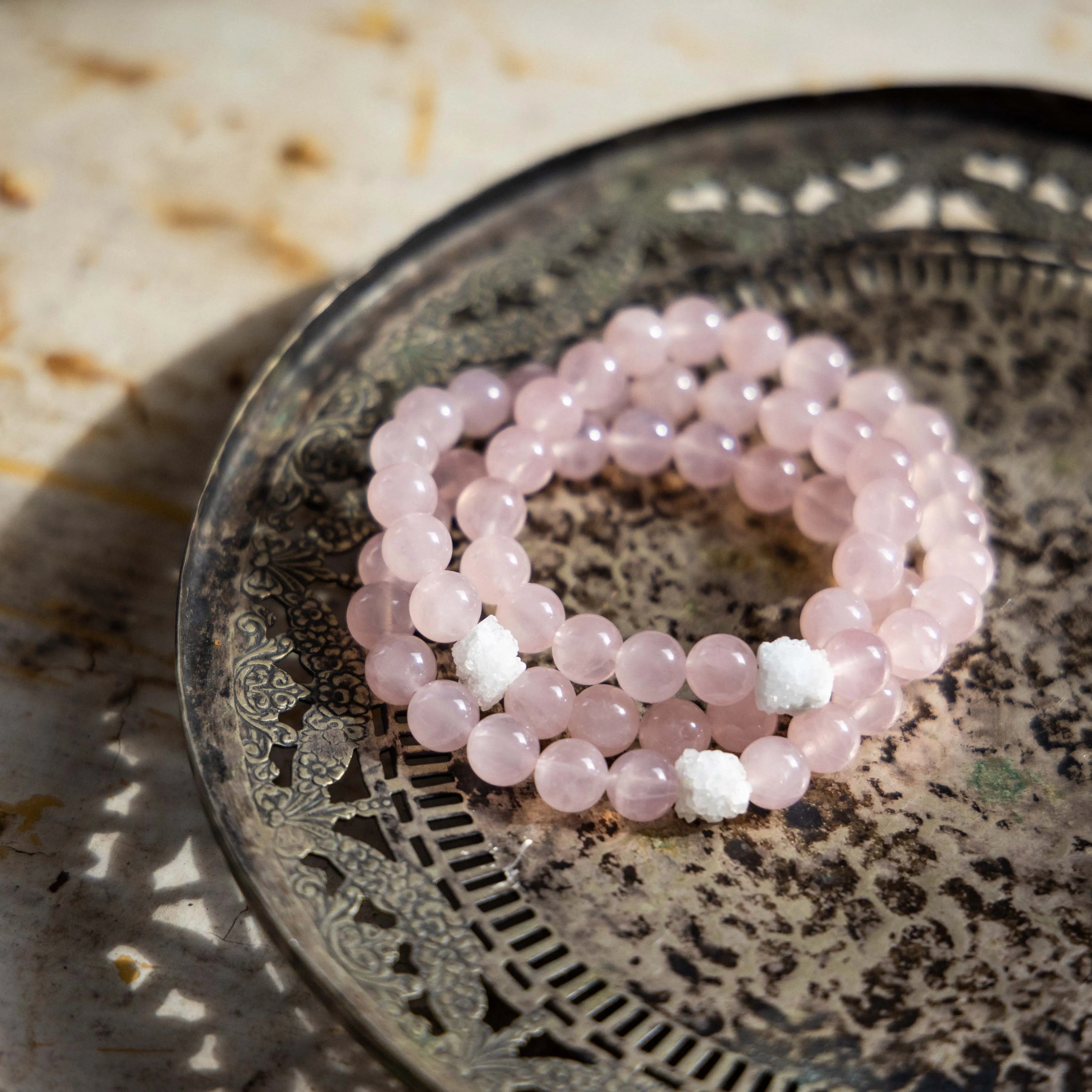 Rose Quartz Crystal Bracelet
