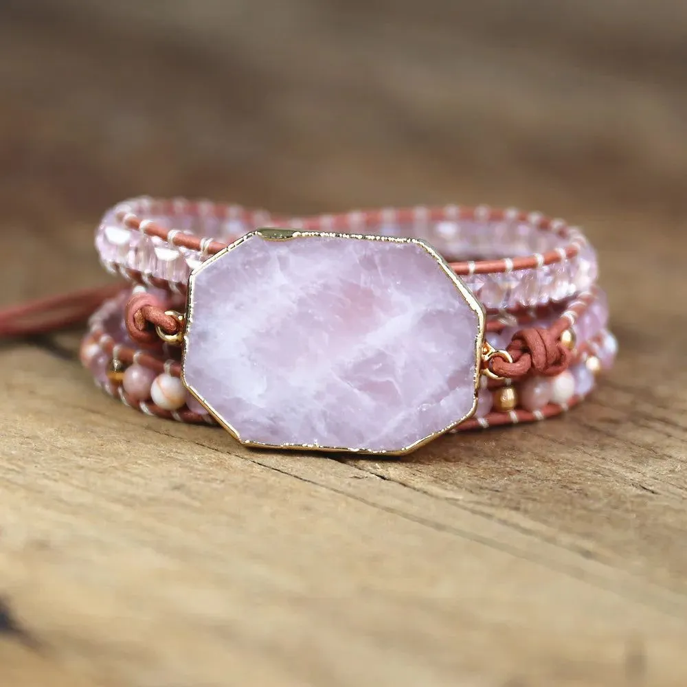 Rose Quartz Elegance Bracelet