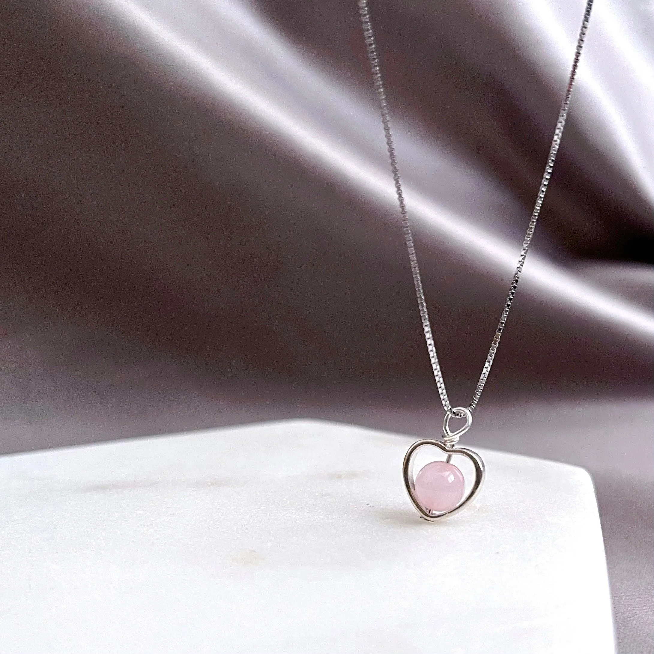Rose Quartz Jewellery Gift Set