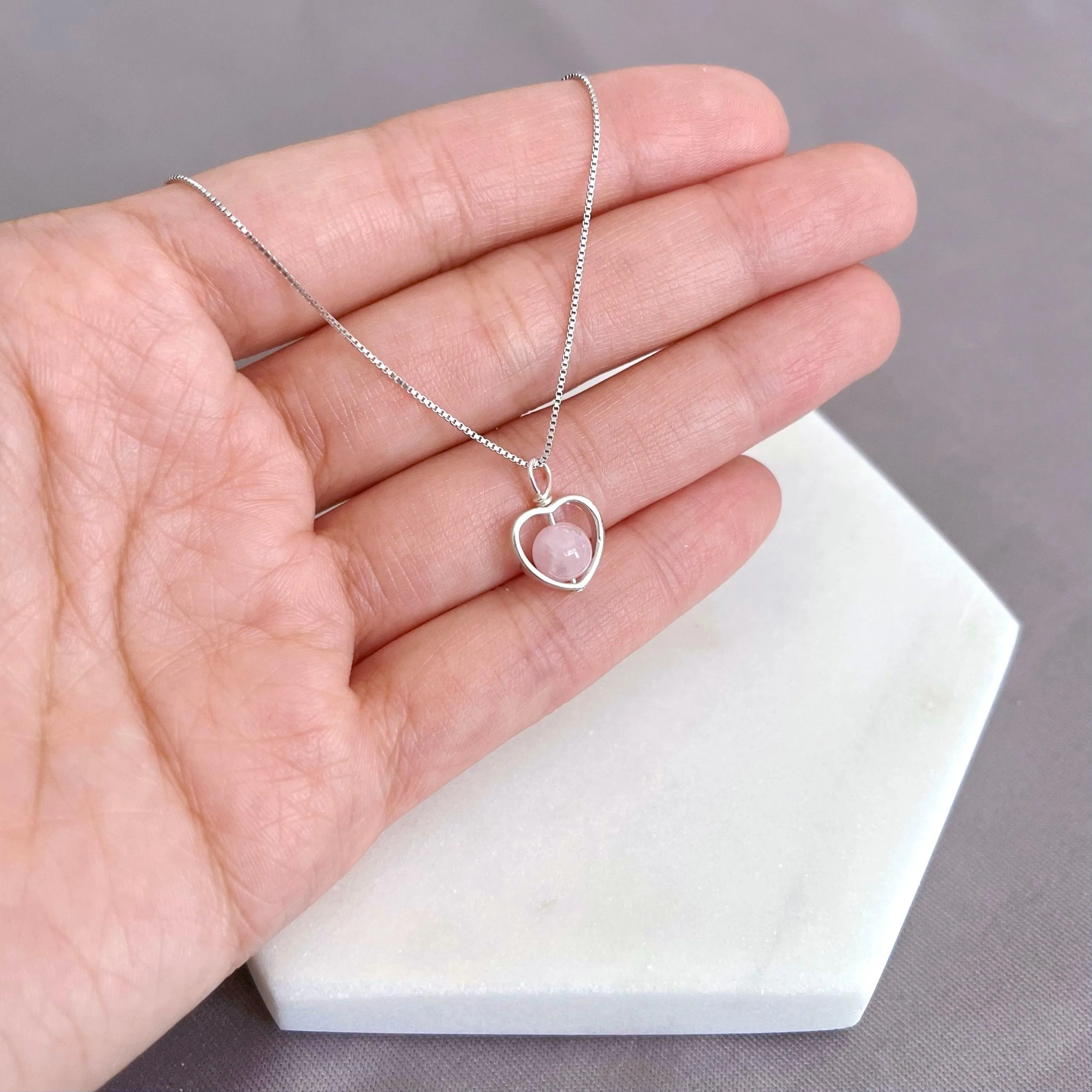 Rose Quartz Jewellery Gift Set