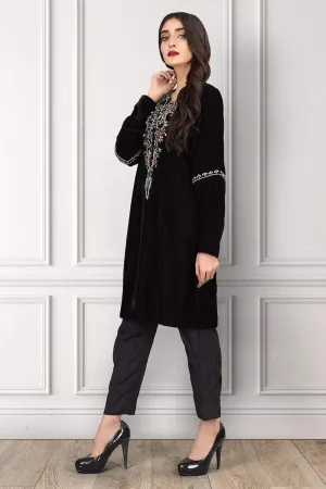 Sadia Aamir - Black Diadem - SAL-04 - Embroidered - 1 Piece