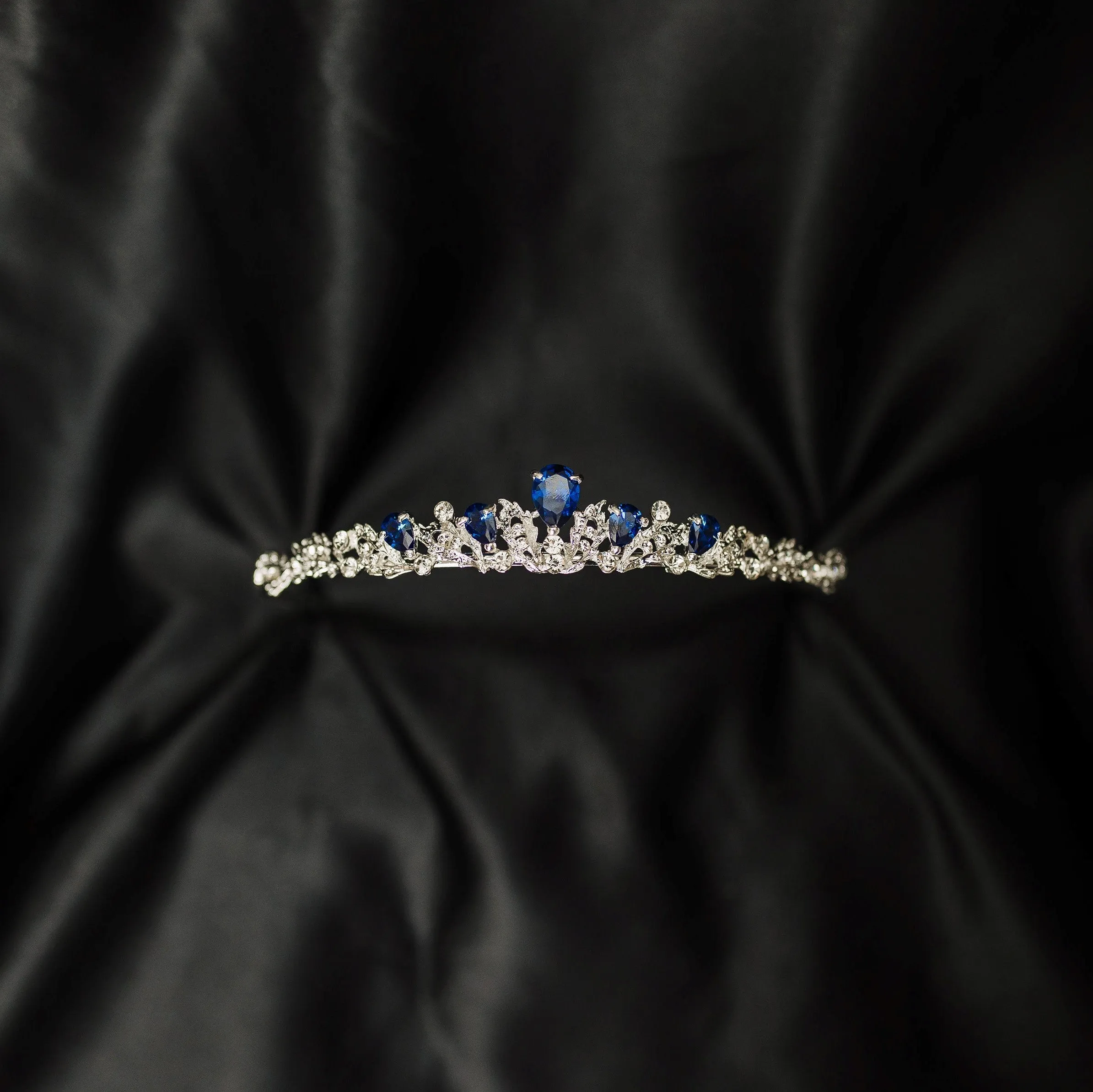 Sadie's Tiara in Blue & Silver