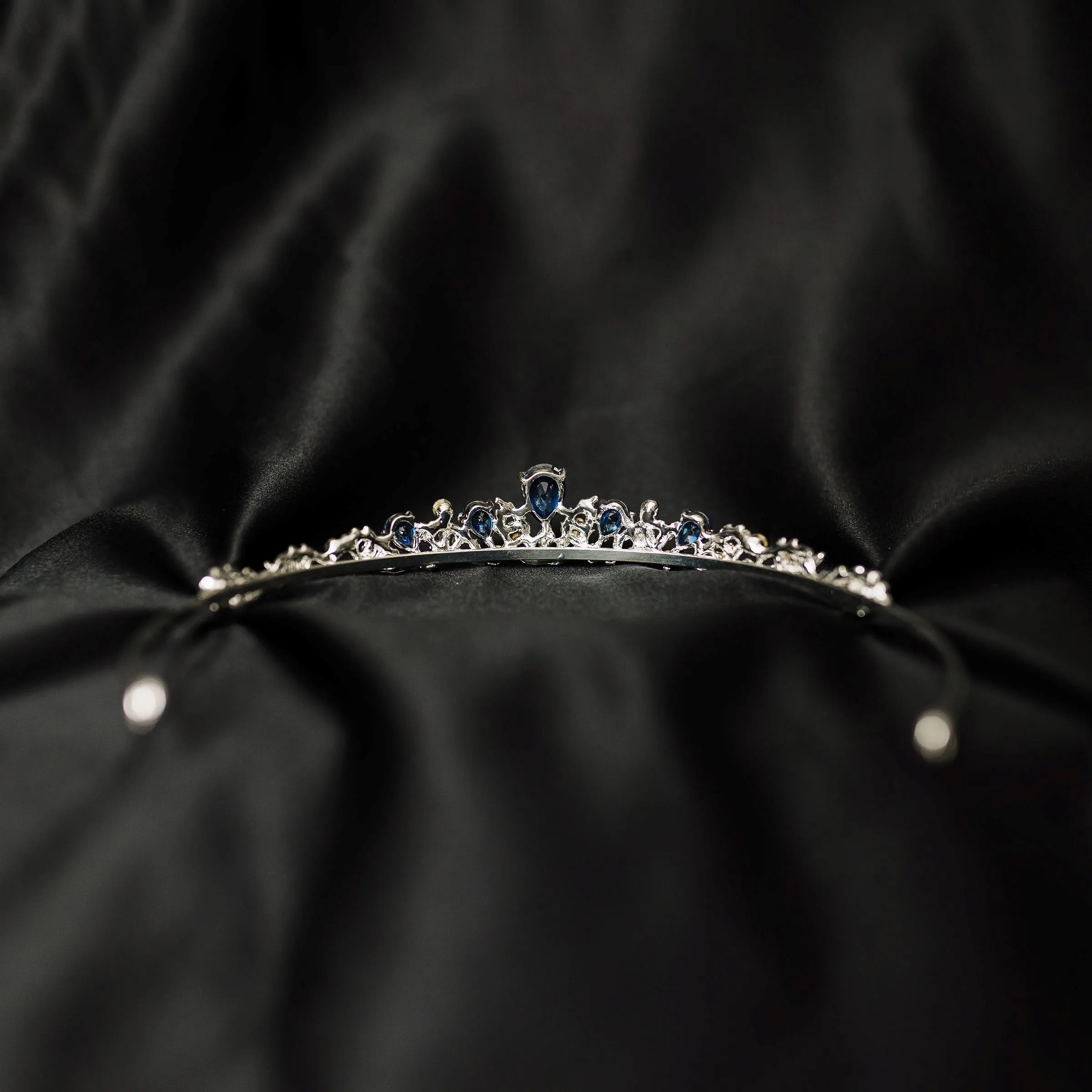 Sadie's Tiara in Blue & Silver