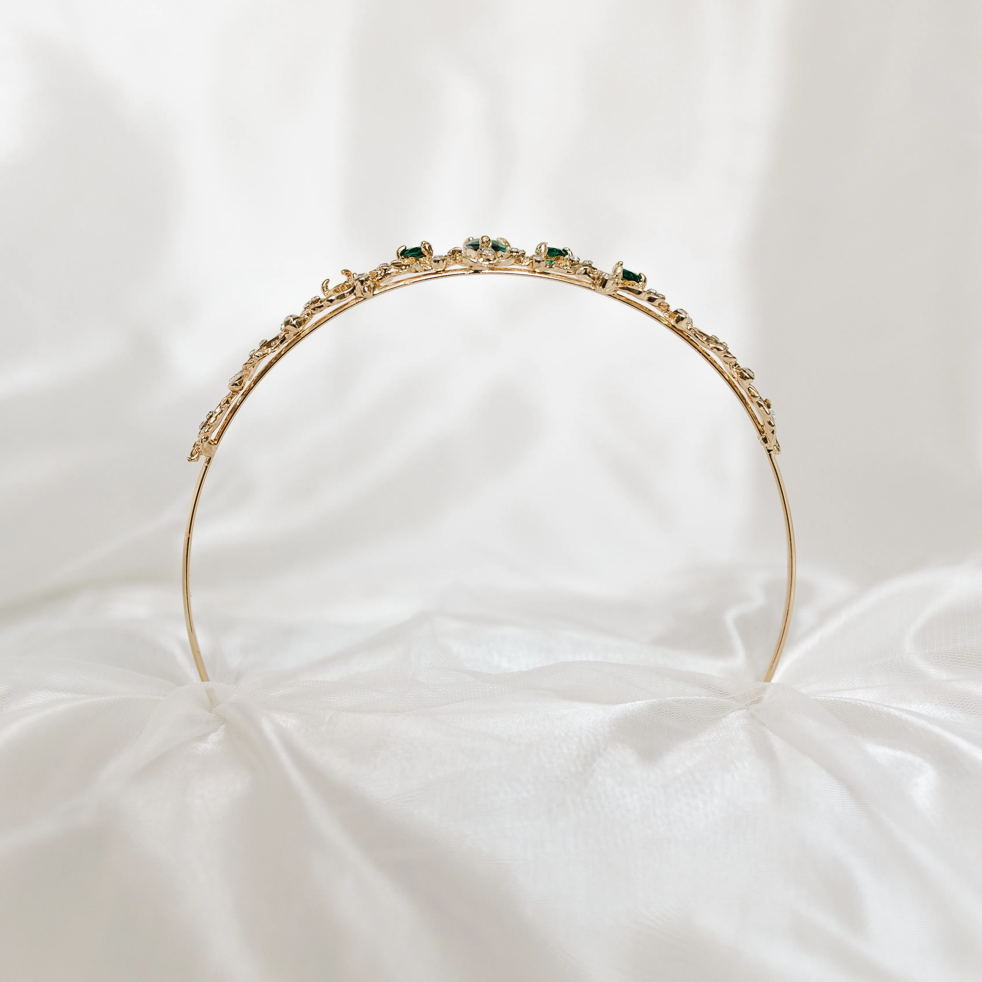 Sadie's Tiara in Green & Gold