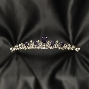 Sadie's Tiara in Purple & Silver