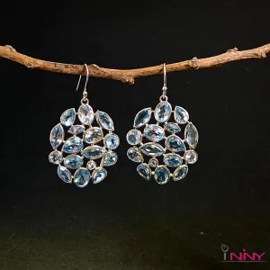 School of Blue Topaz Earrings