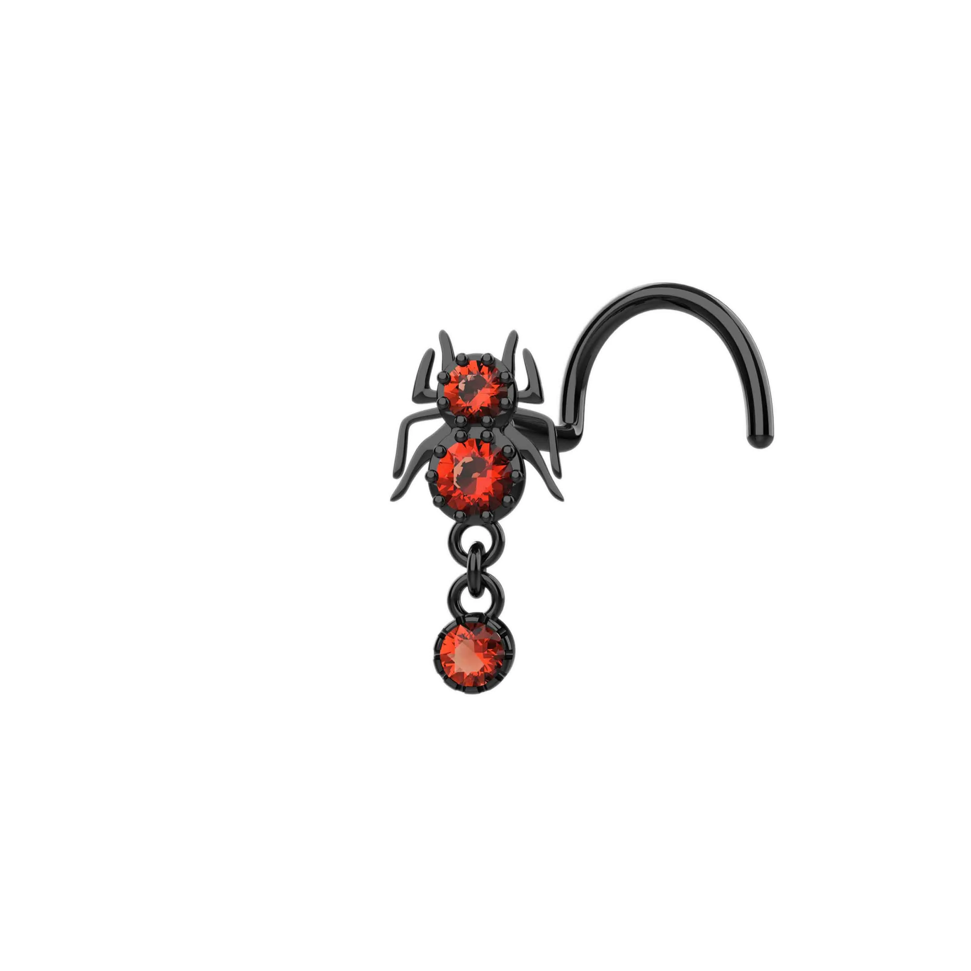 Scorpion Dangle Nose Ring – Gold Piercing Jewelry for Bold Looks