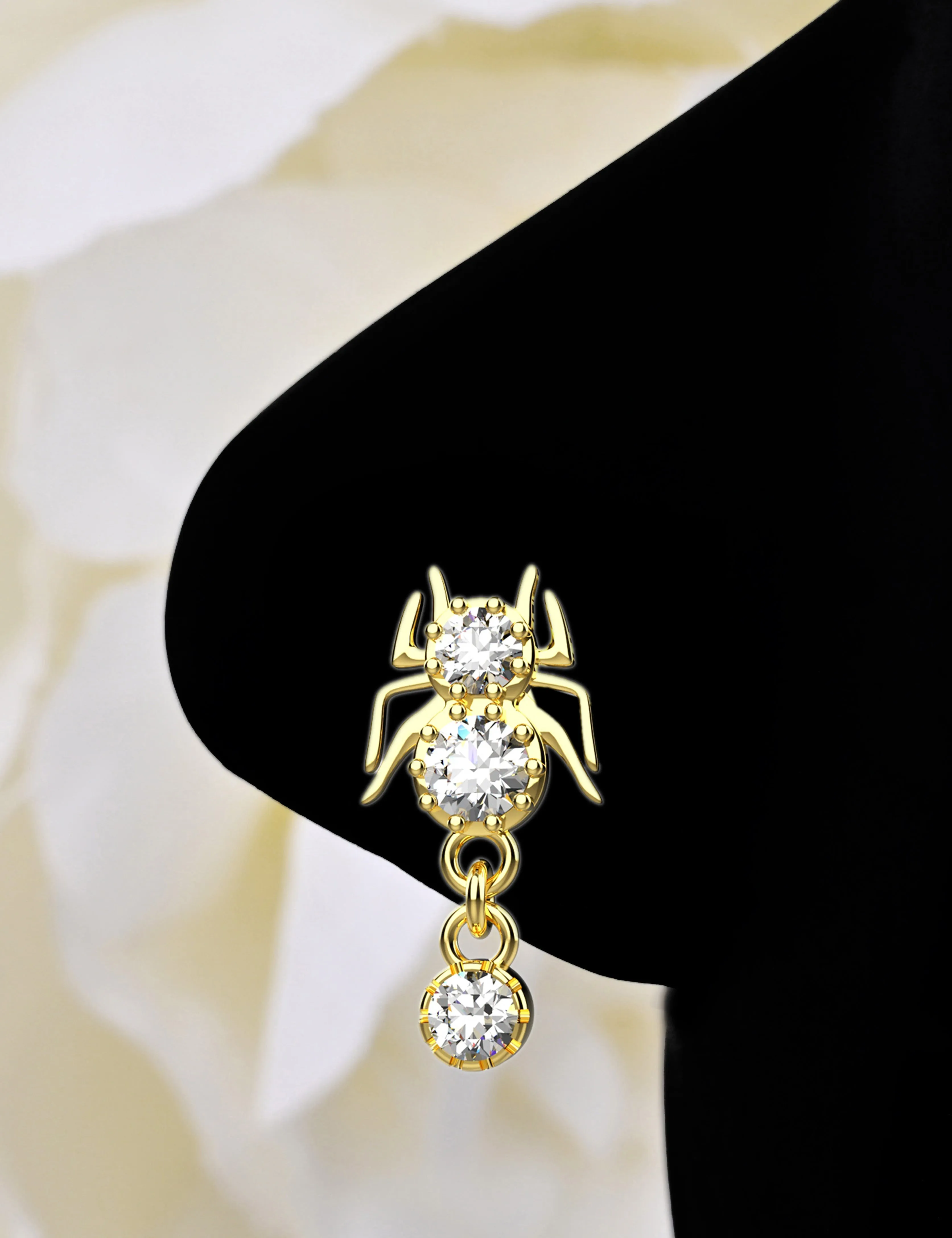 Scorpion Gold Nose Ring | Bold 18K Plated Nose Stud