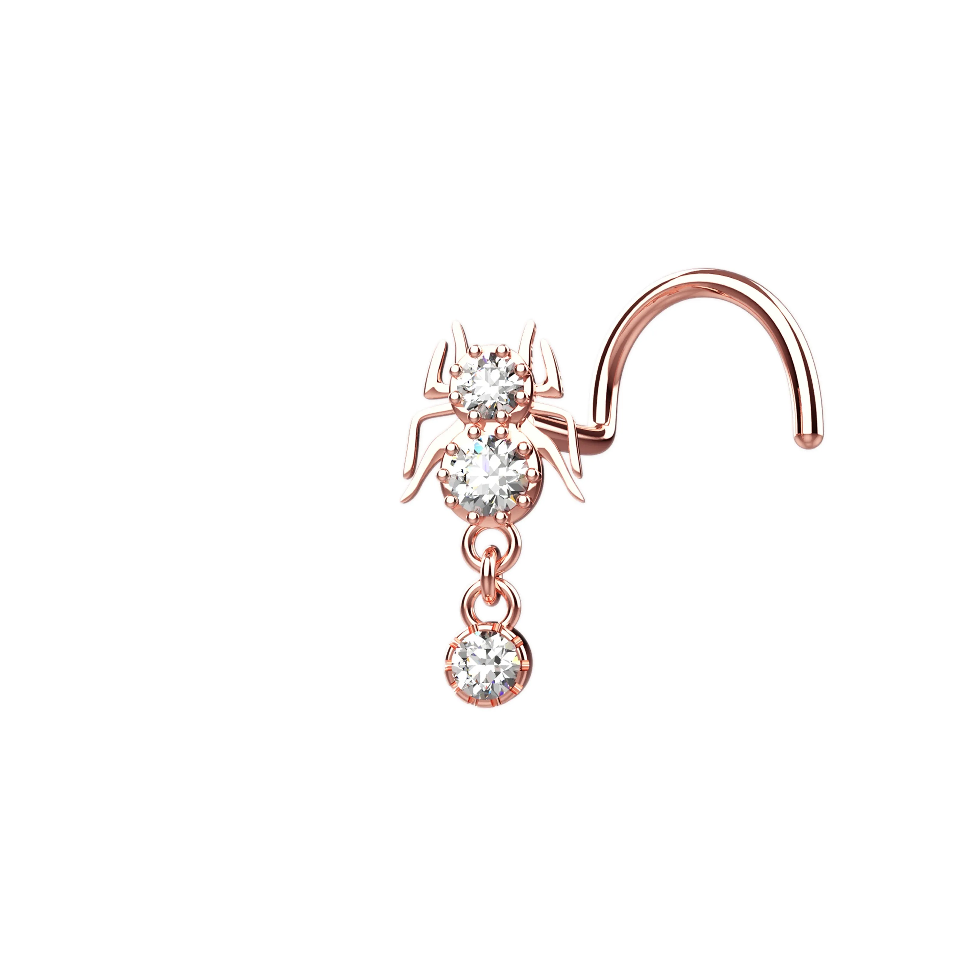 Scorpion Gold Nose Ring | Bold 18K Plated Nose Stud