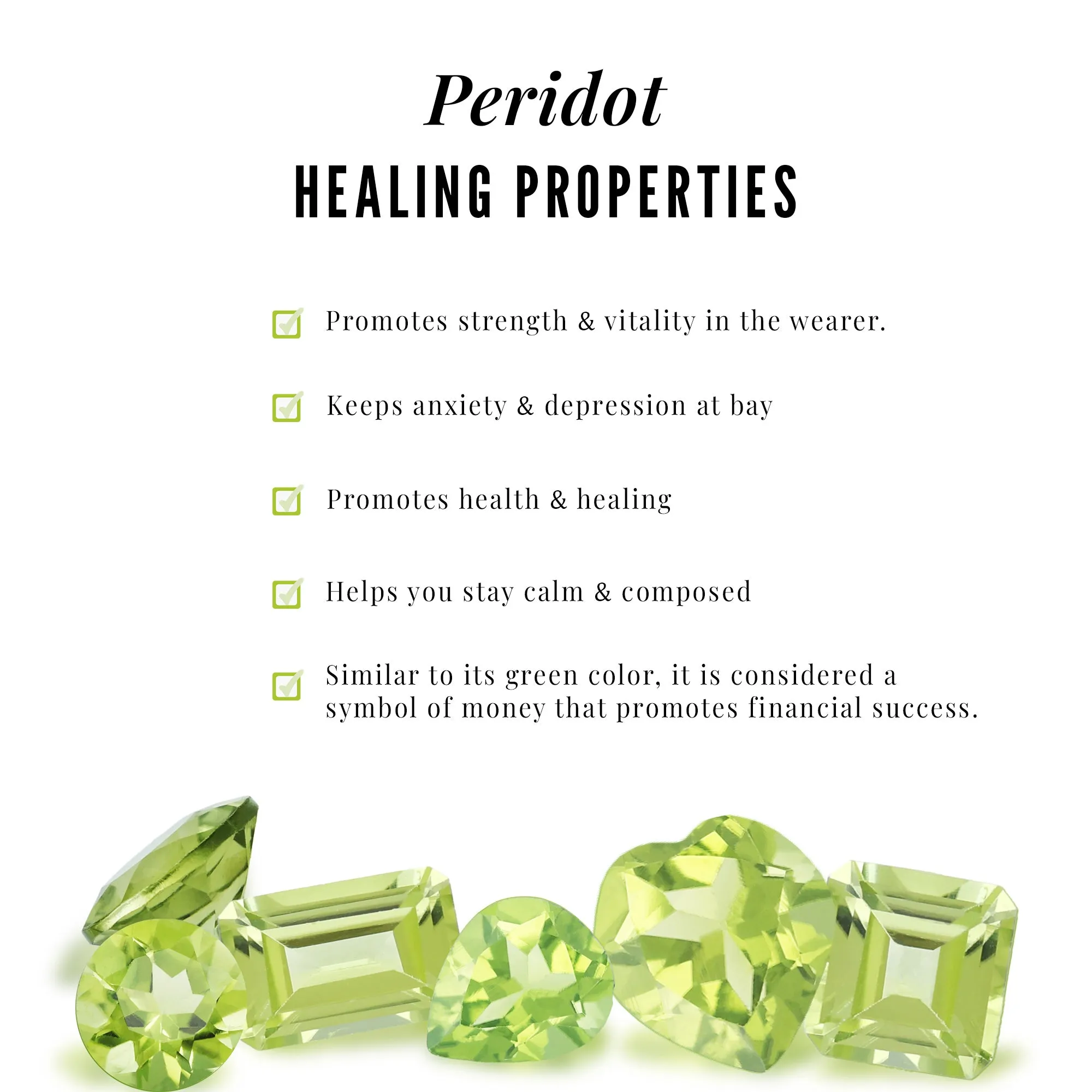 Seven Stone Peridot Bar Necklace