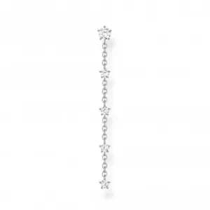 Silver Zirconia White Earring H2194-051-14