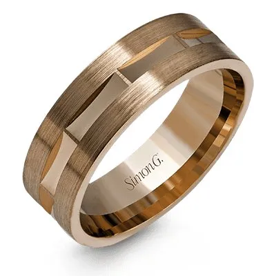 Simon G. 7MM Wedding Band with Satin & High Polish Finish