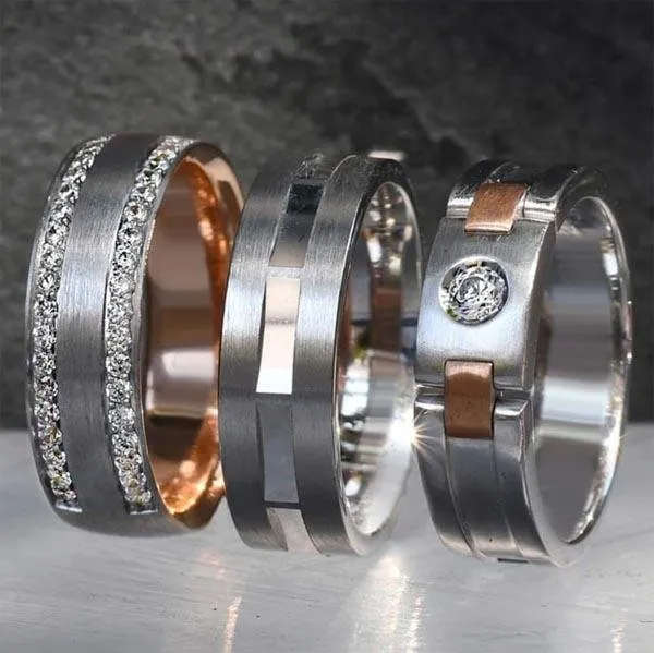 Simon G. 7MM Wedding Band with Satin & High Polish Finish