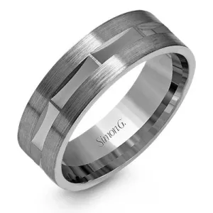 Simon G. 7MM Wedding Band with Satin & High Polish Finish