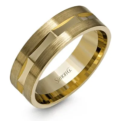 Simon G. 7MM Wedding Band with Satin & High Polish Finish