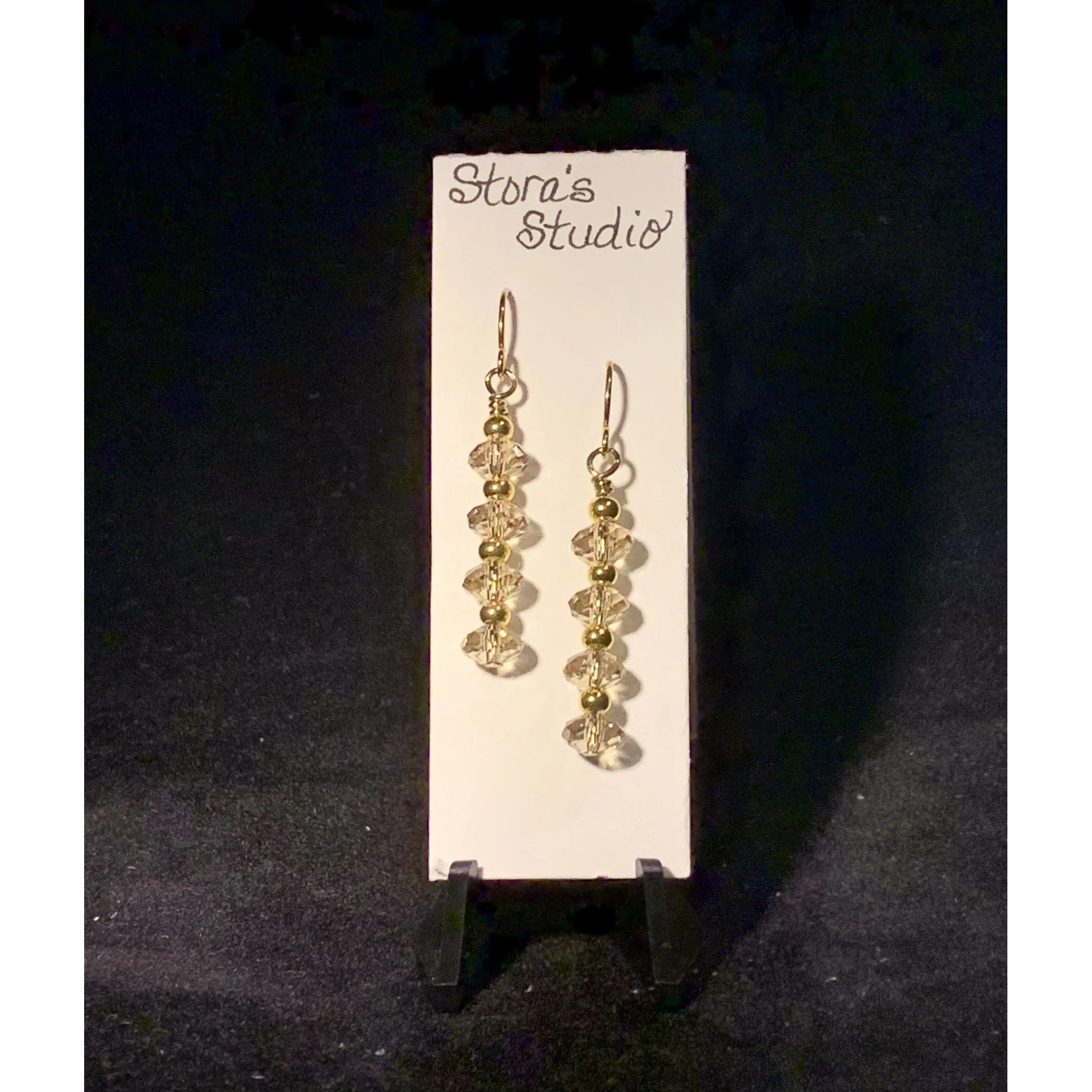 Smoky Yellow Quartz Earrings