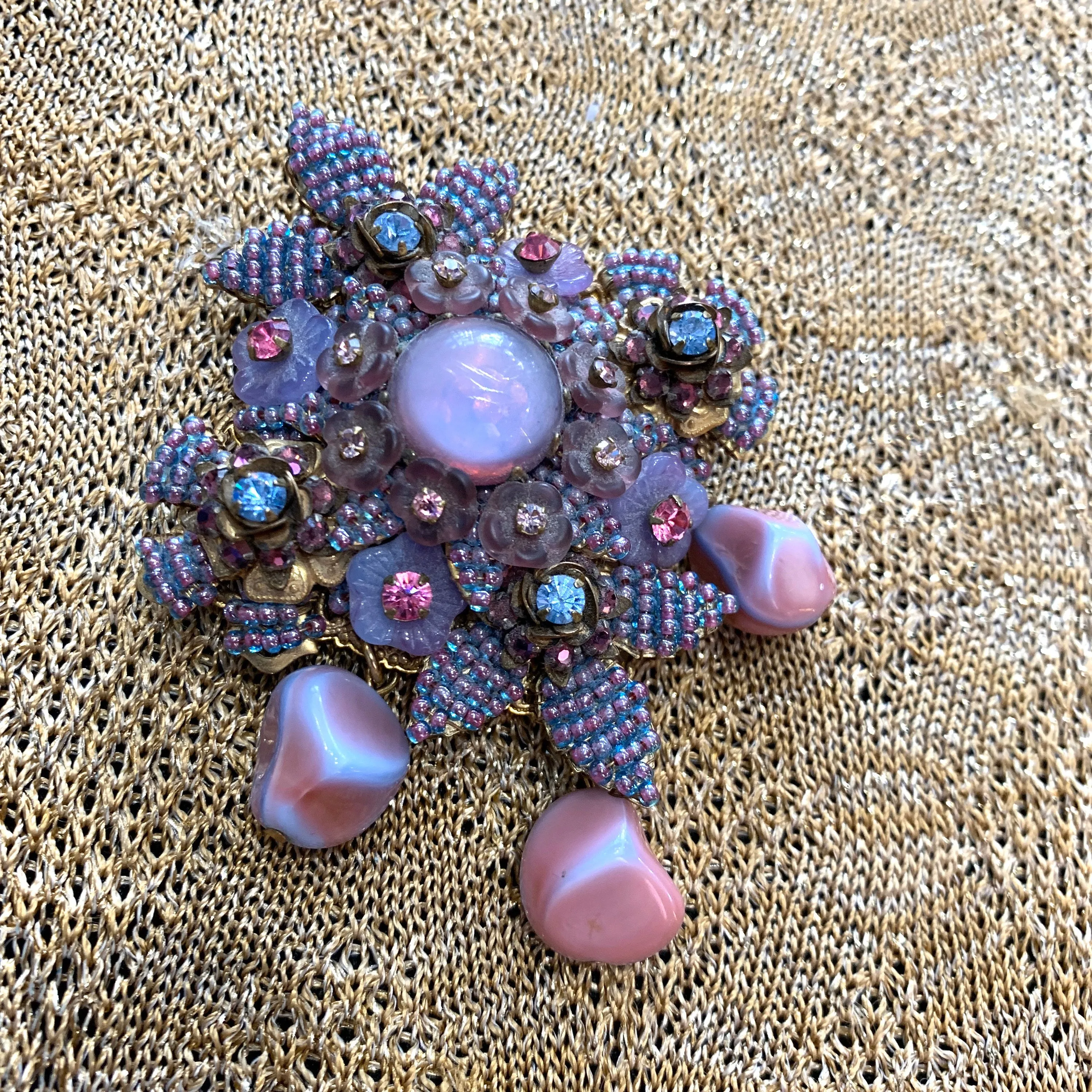 Stanley Hagler Brooch Purple Lilac