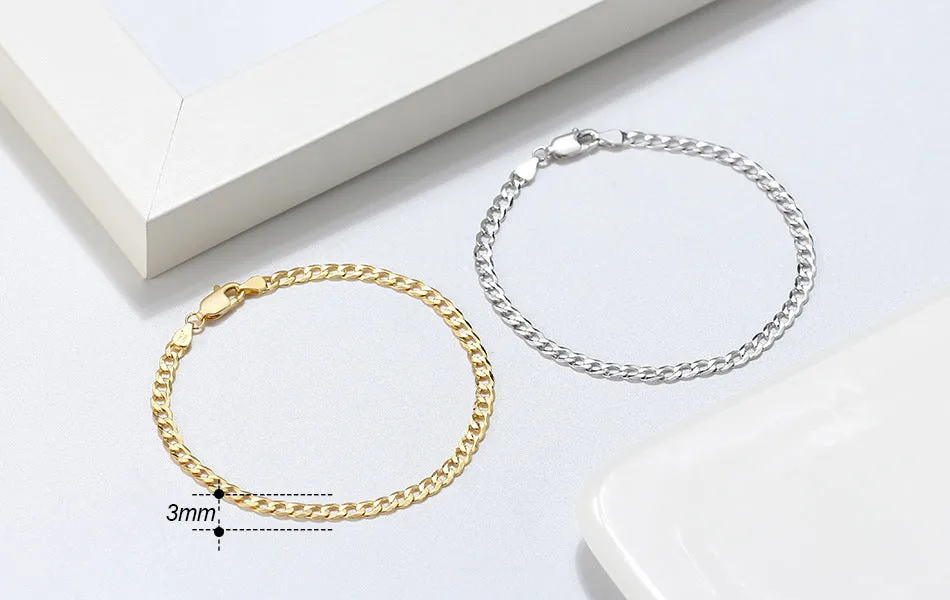 Sterling Silver Bracelet Car Flower Chain Trend