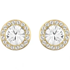 Swarovski Angelic Round Gold-tone Stud Earrings 5505470
