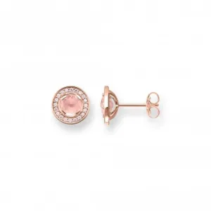 Thomas Sabo Rose Quartz Light Of Luna Earrings H1858-417-9