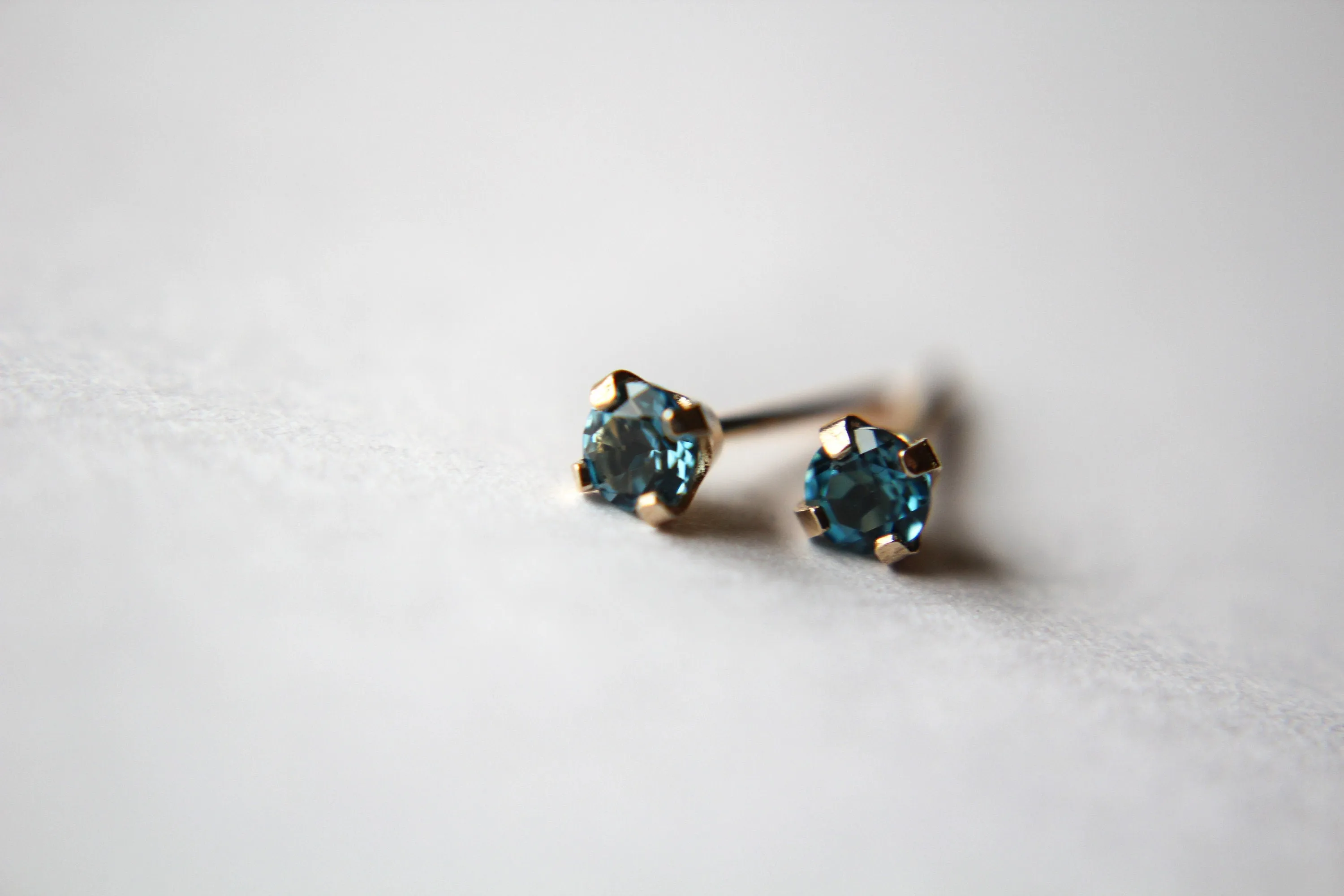 Topaz Earrings, Gold Topaz Earrings, 14k Gold Earrings, Blue Earrings, Topaz Jewelry, Gift, December Birthstone, London Blue Topaz